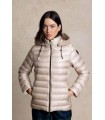 Plumífero Beige Entallado Henry Arroway Mujer