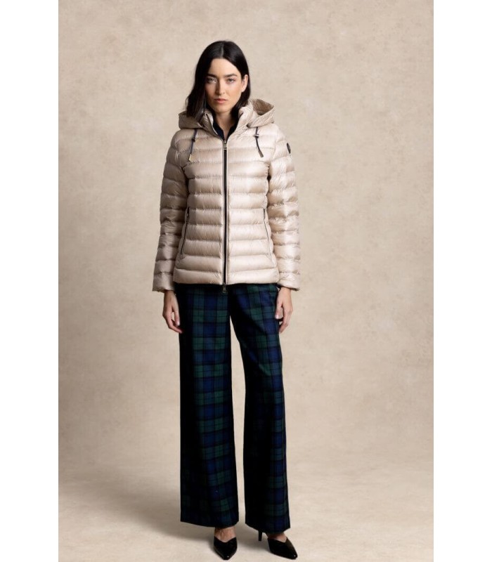 Plumífero Beige Entallado Henry Arroway Mujer