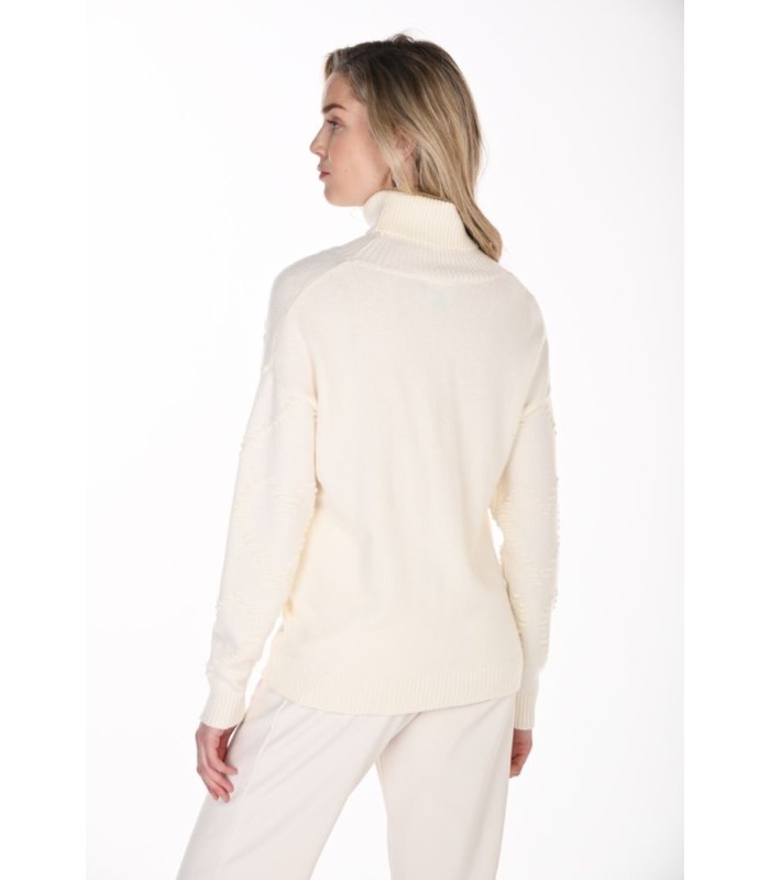 Suéter Blanco Roto Corazones Frank Lyman Mujer