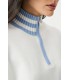 Suéter Blanco Rayas Joseph Ribkoff Mujer
