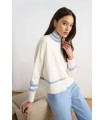 Suéter Blanco Rayas Joseph Ribkoff Mujer