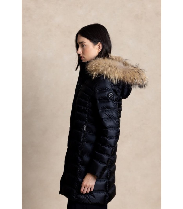 Parka Midi Negra Henry Arroway