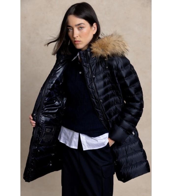 Parka Midi Negra Henry Arroway