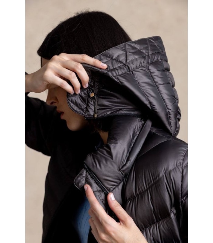 Parka Entallada Visón Henry Arroway Mujer