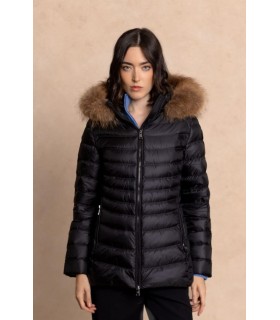 Parka Corta Negra Henry Arroway Mujer