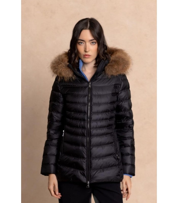 Parka Corta Negra Henry Arroway Mujer