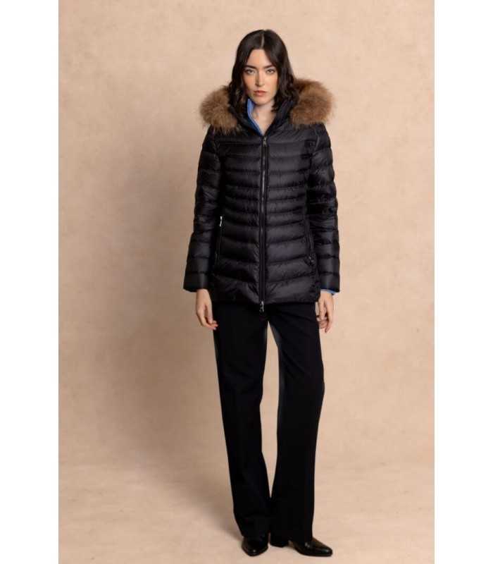 Parka Corta Negra Henry Arroway Mujer