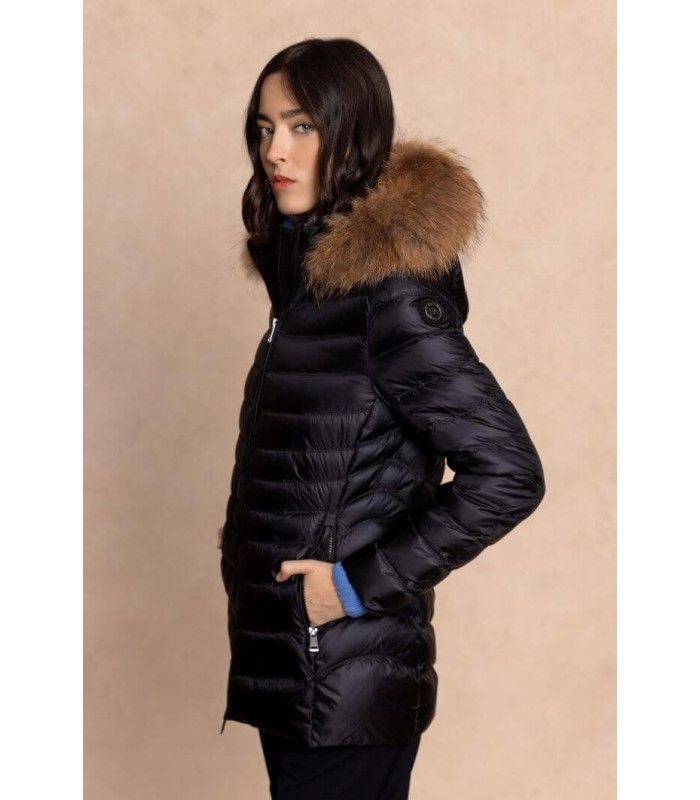 Parka Corta Negra Henry Arroway Mujer