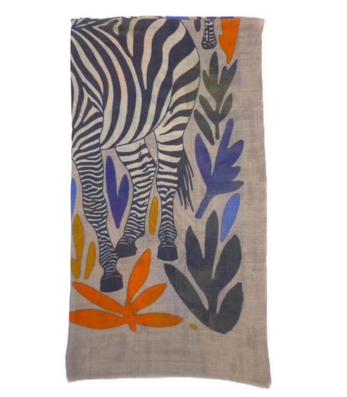 Chal Estampado Cebra Noga Mujer