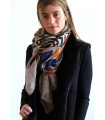 Chal Estampado Cebra Noga Mujer