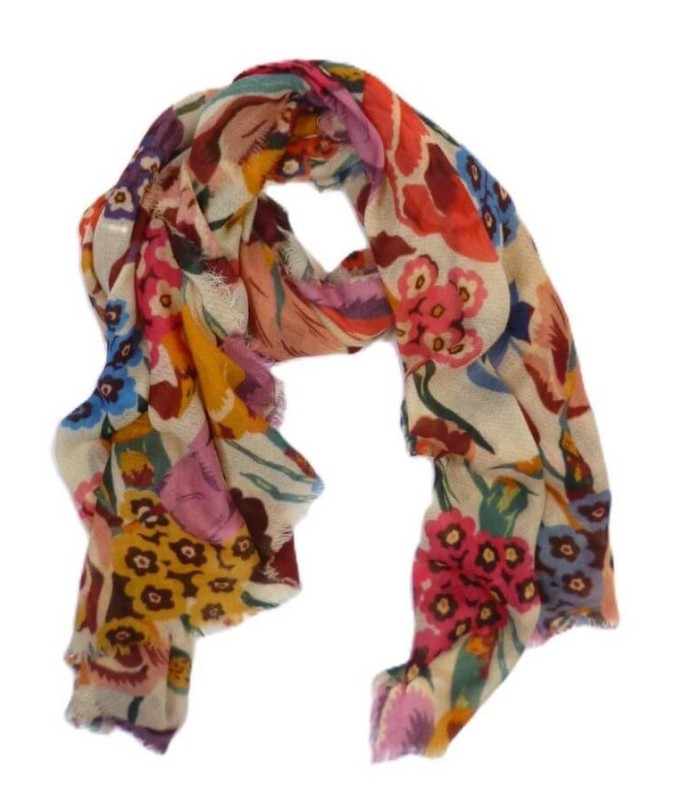 Chal Estampado Flores Noga Mujer