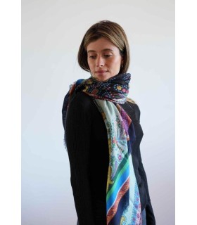 Chal Estampado Colorido Noga Mujer
