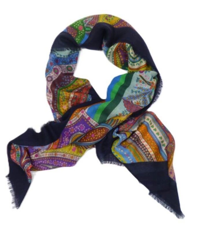 Chal Estampado Colorido Noga Mujer