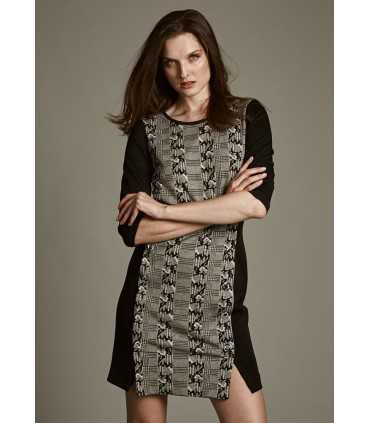 Vestido Pata Gallo Mujer Carmela Rosso