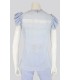 Top Azul Mujer Tricot Chic