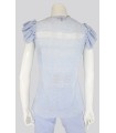 Top Azul Mujer Tricot Chic