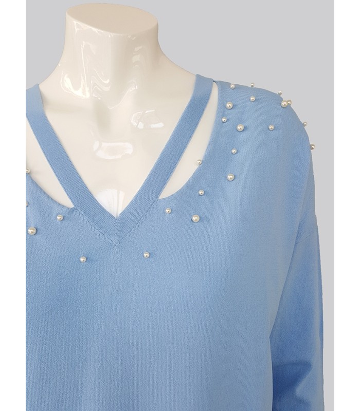 Suéter Azul Mujer Pisonero