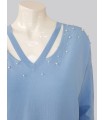 Suéter Azul Mujer Pisonero