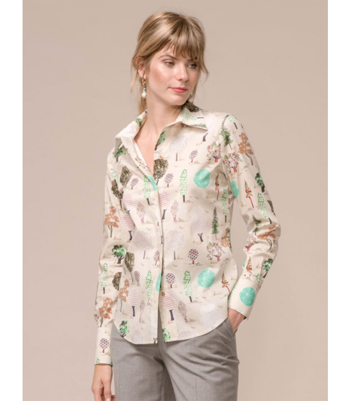 Camisa Estampada Mujer Mirto