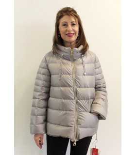 parka gris mujer