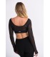 Top Negro Gasa Mujer Joseph Ribkoff