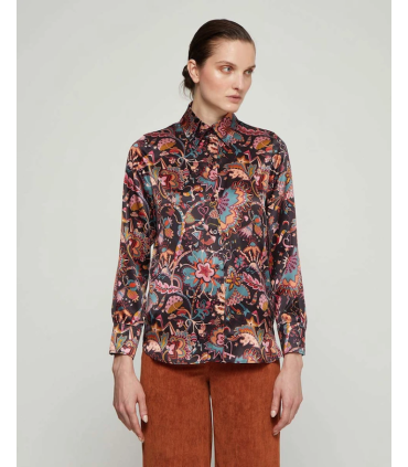 Camisa Estampada Seda Mirto Mujer