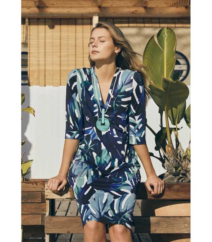 Vestido Hojas Anna Mora Mujer